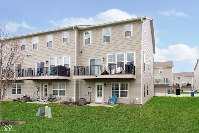 7282 Zanesville Rd, Carmel, IN 46033 - rear view of property with a yard and central air condition unit
