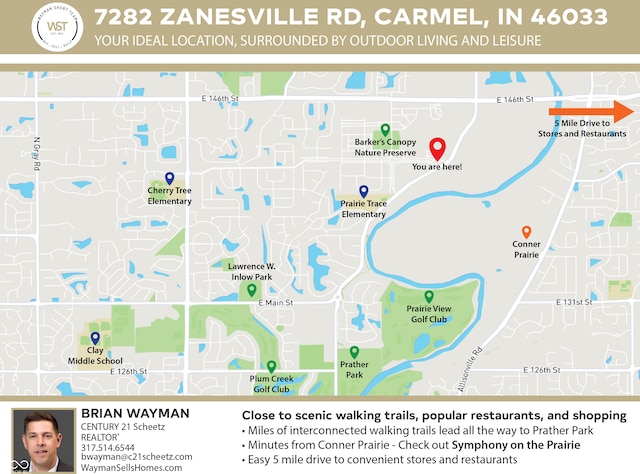 7282 Zanesville Rd, Carmel, IN 46033 - map