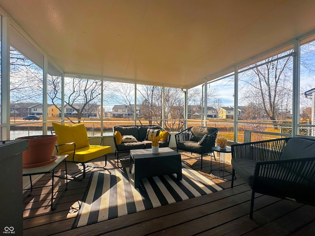 view of sunroom / solarium