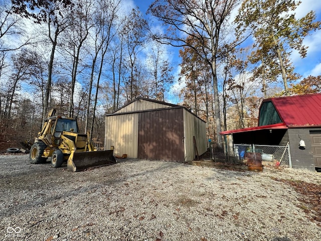 view of outbuilding