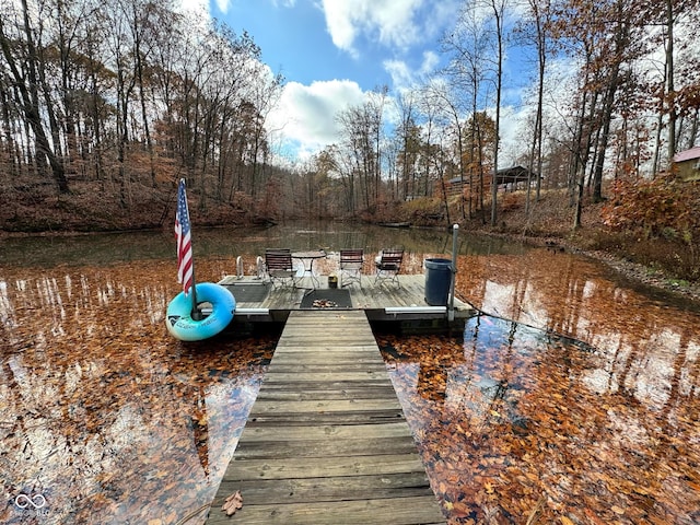 view of dock