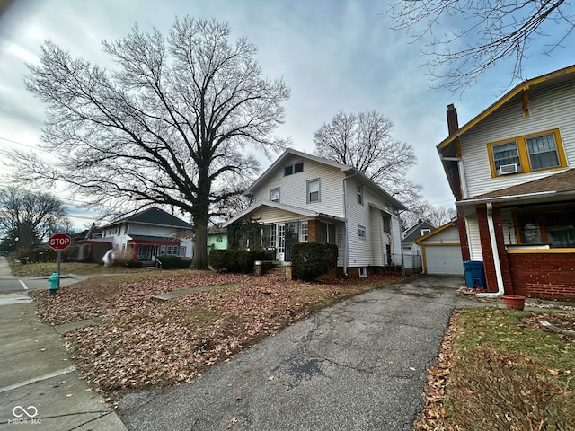 view of property exterior featuring a garage