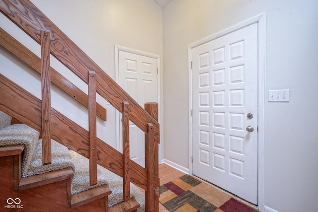 view of foyer entrance