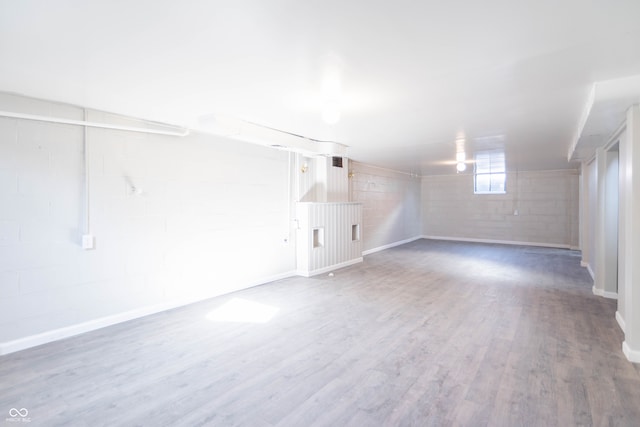 interior space featuring hardwood / wood-style floors