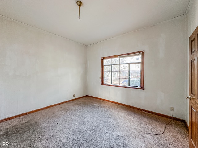 spare room featuring carpet floors