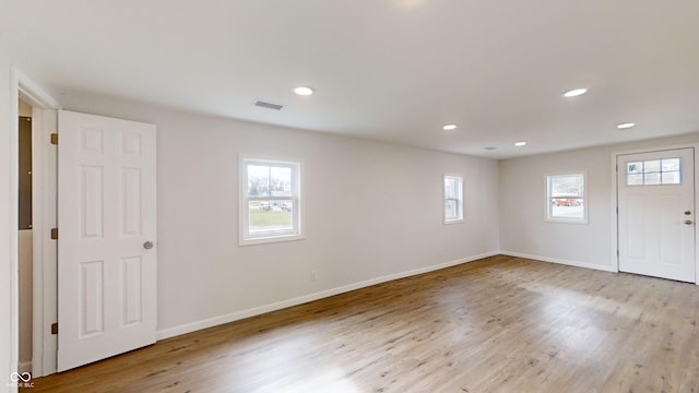 foyer featuring light hardwood / wood-style flooring