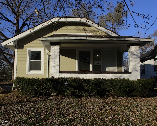 exterior space with a porch