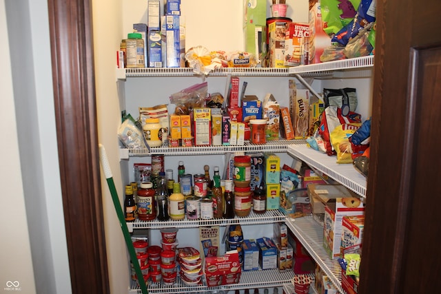 view of pantry