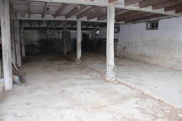 view of basement