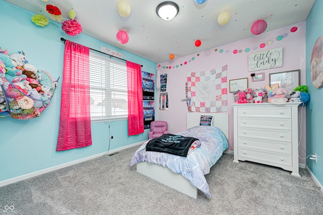 bedroom with carpet floors