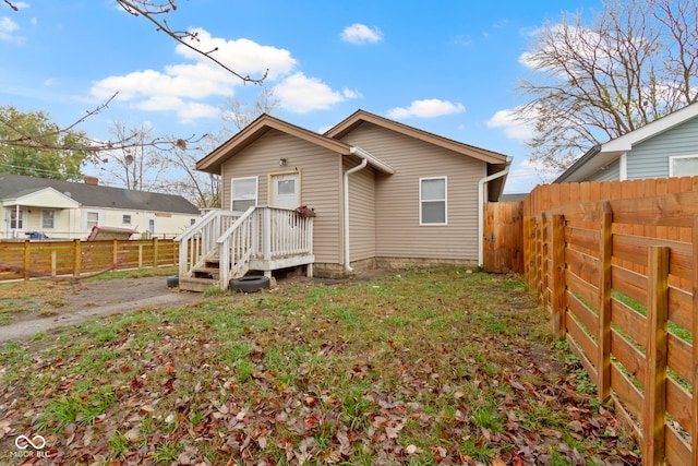 view of rear view of property