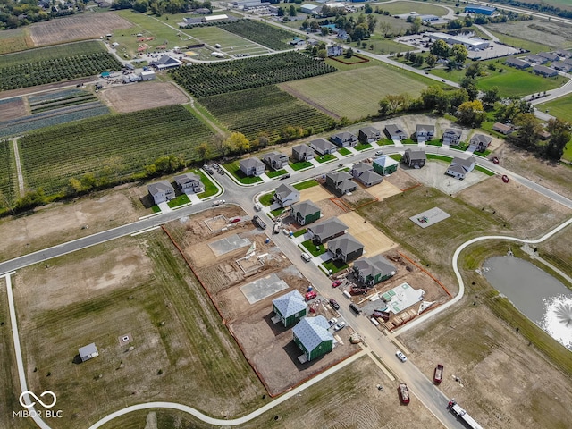 drone / aerial view featuring a rural view