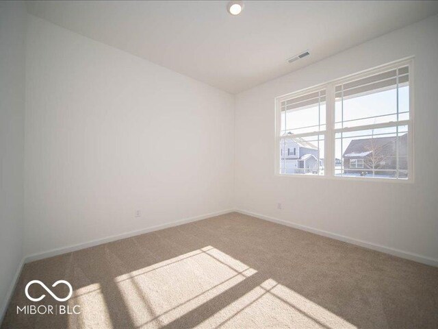 view of carpeted empty room