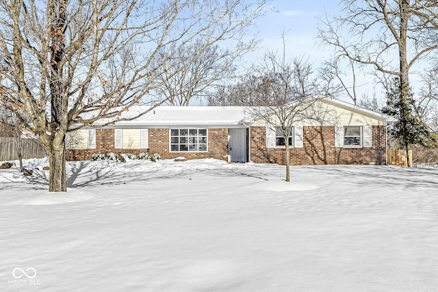 view of ranch-style home