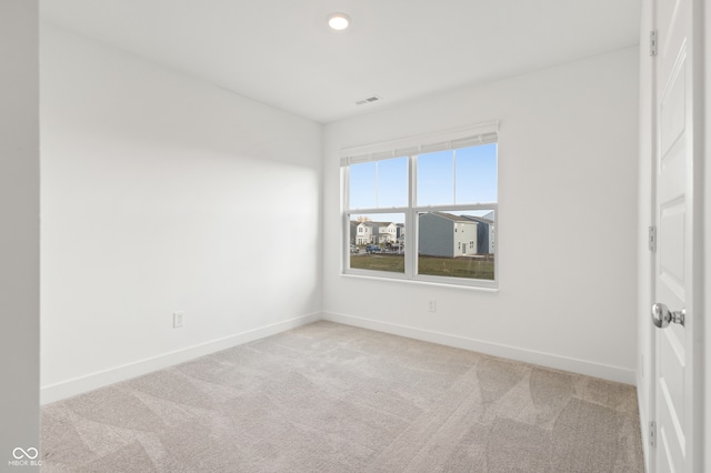 view of carpeted empty room