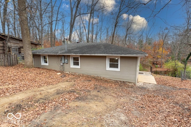 view of rear view of property