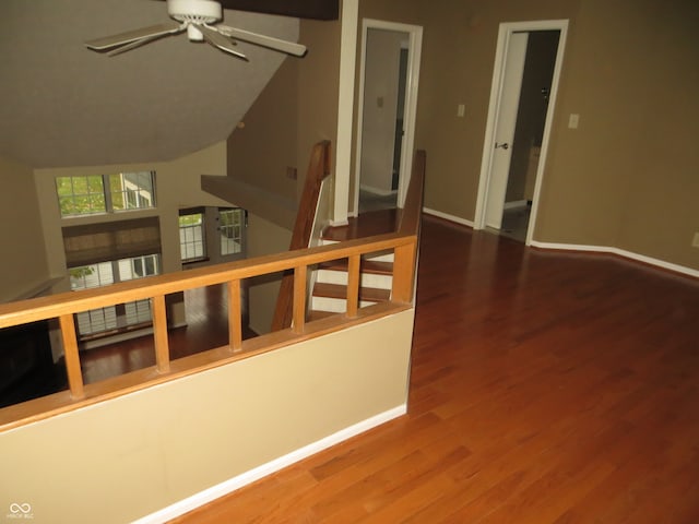 hallway featuring hardwood / wood-style floors