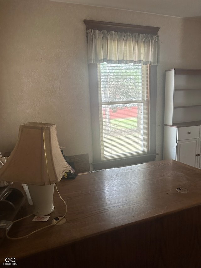 view of unfurnished dining area