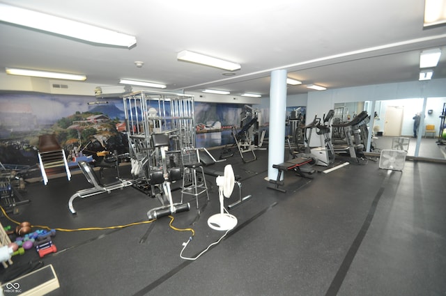 view of exercise room