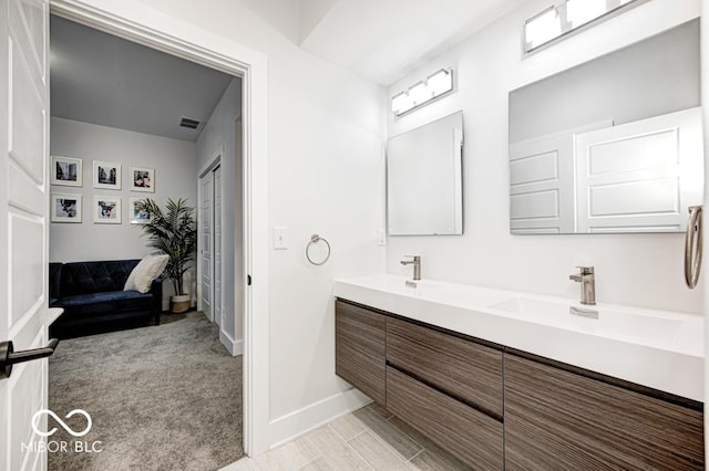 bathroom with vanity