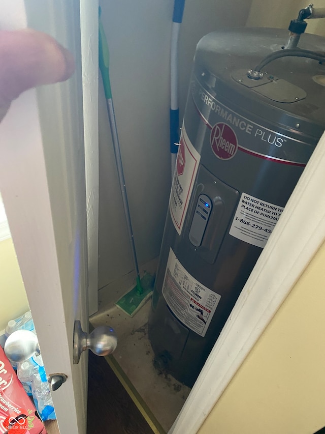 room details with water heater