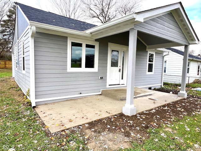 view of back of property