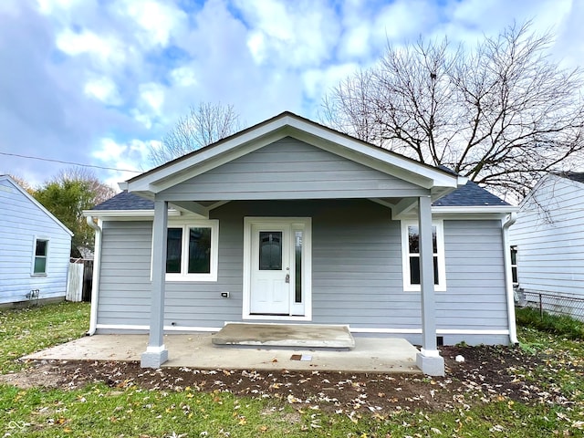 view of rear view of property