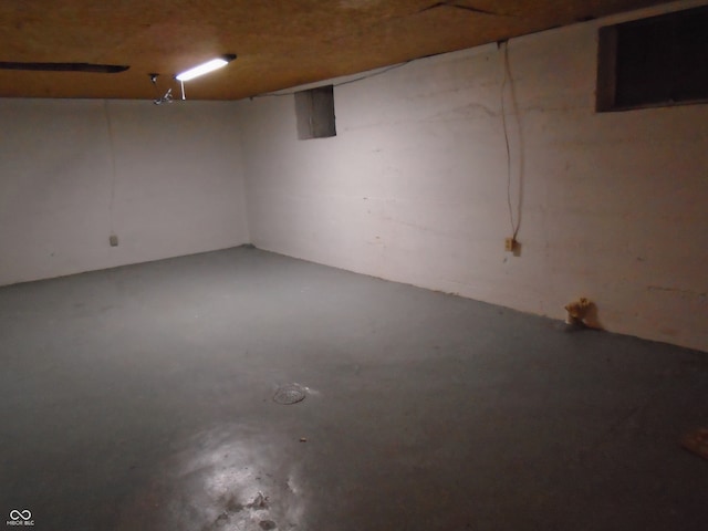 view of basement