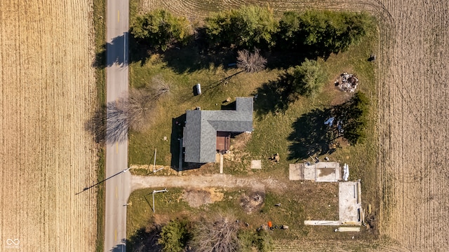 bird's eye view featuring a rural view