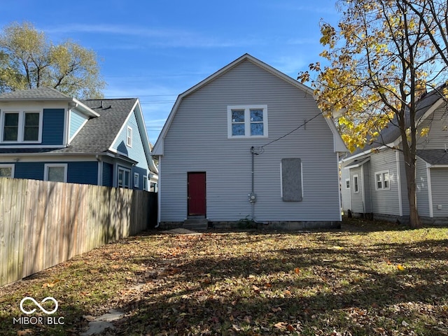 view of back of property