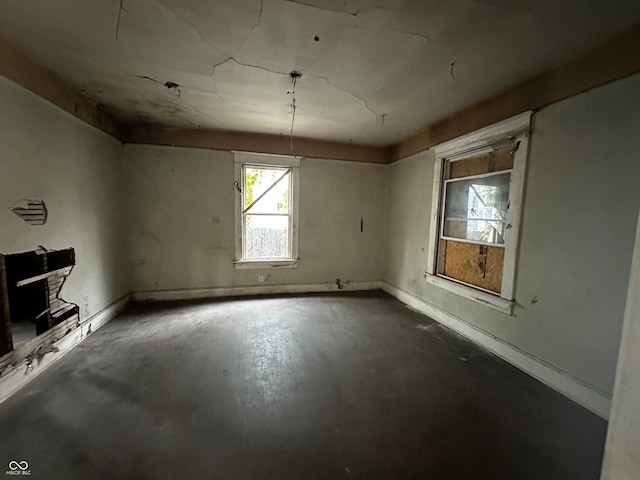 view of basement