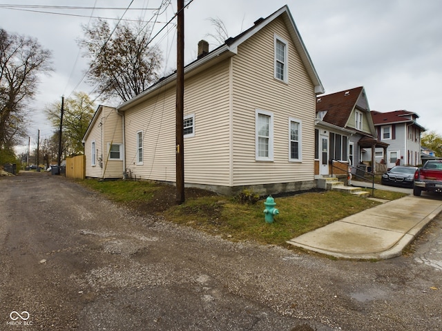 view of side of home