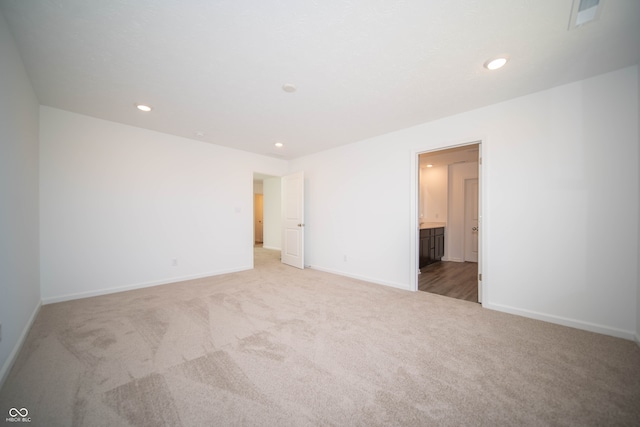 7904 Magnolia St, New Palestine, IN 46163 - empty room with carpet, baseboards, and recessed lighting