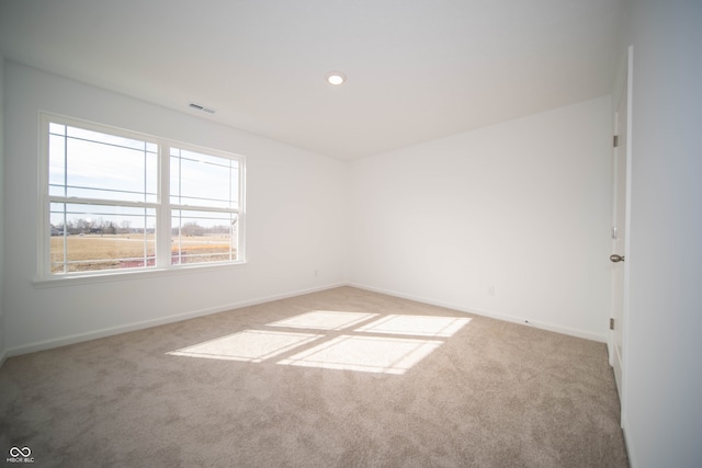 7904 Magnolia St, New Palestine, IN 46163 - carpeted spare room with baseboards and recessed lighting