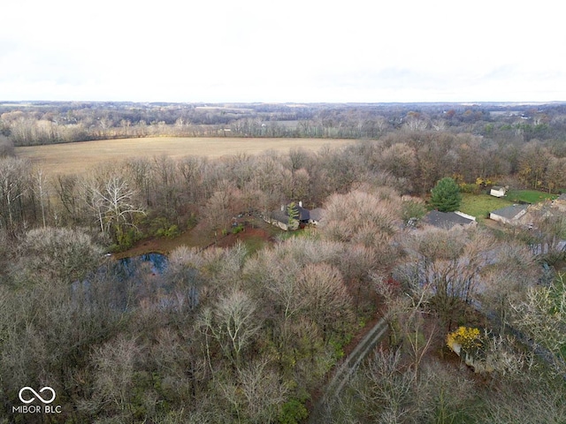 drone / aerial view featuring a rural view