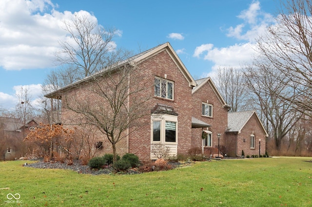 exterior space with a lawn