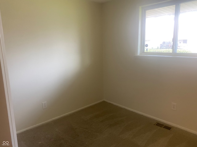 view of carpeted empty room