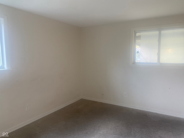 view of carpeted empty room