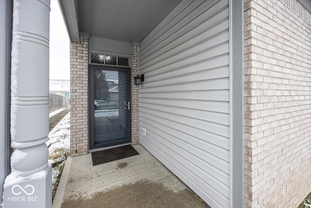 view of entrance to property