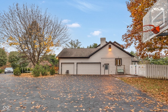 view of front of house featuring a garage