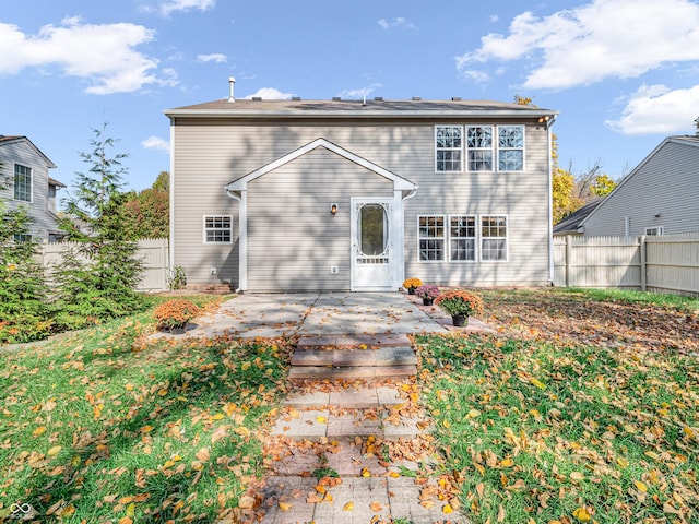 11411 Shady Hollow Ln, Indianapolis, IN 46229 - rear view of property with a patio