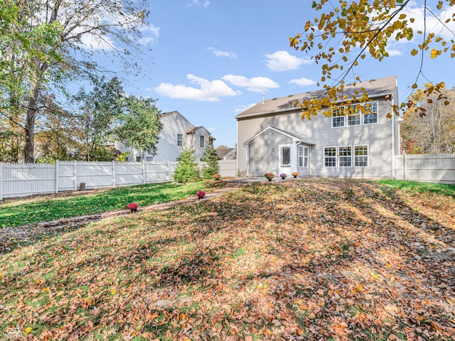 11411 Shady Hollow Ln, Indianapolis, IN 46229 - rear view of house with a fenced backyard