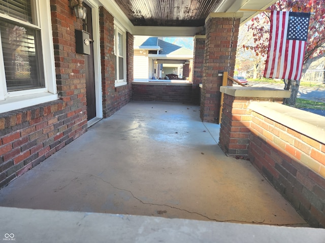 view of patio with covered porch