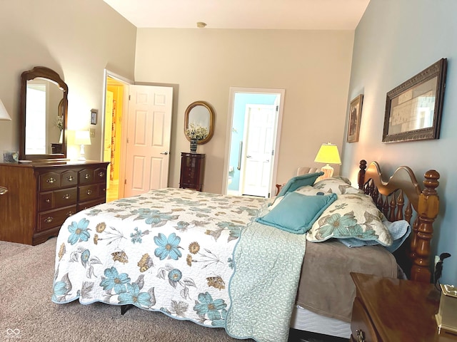 bedroom with carpet floors