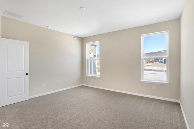 view of carpeted empty room