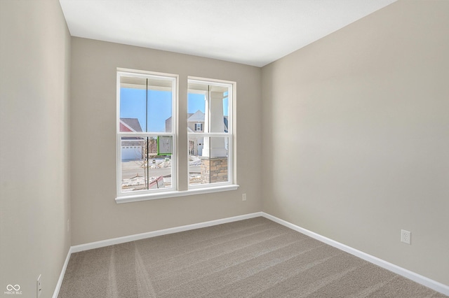 view of carpeted empty room