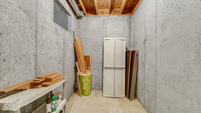 misc room featuring concrete flooring