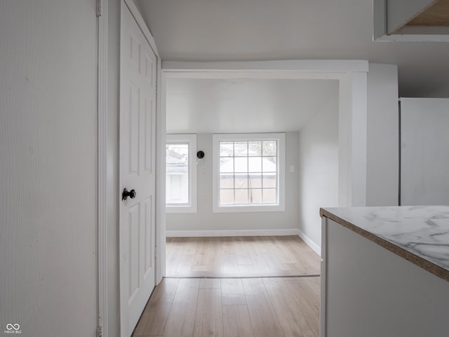 interior space featuring light hardwood / wood-style flooring