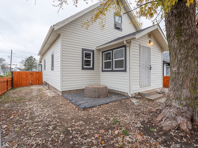 rear view of house with a patio