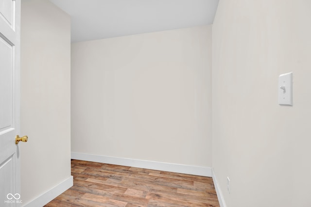 empty room featuring light hardwood / wood-style floors